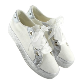 Hvide damesneakers BS096 BAS-1 Hvide 1
