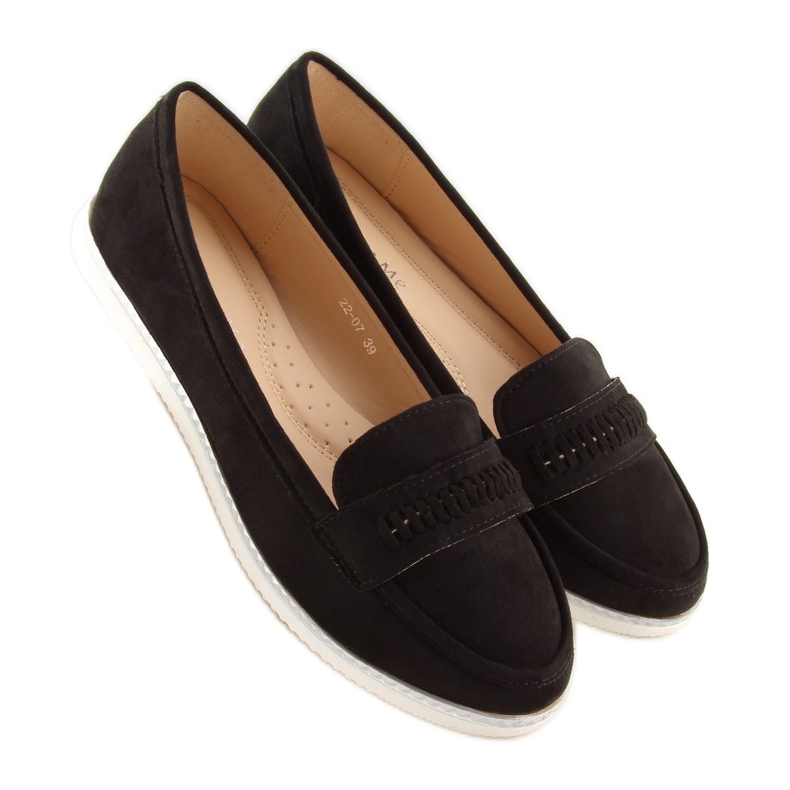 Sorte loafers til kvinder 22-07 Sort 2