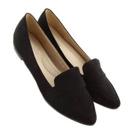 Sorte mandel loafers DO-38 sort 1