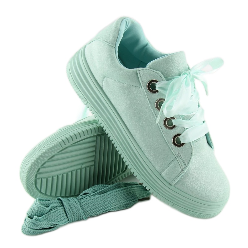 Sneakers med bånd mint H99-23 Lysegrøn 1