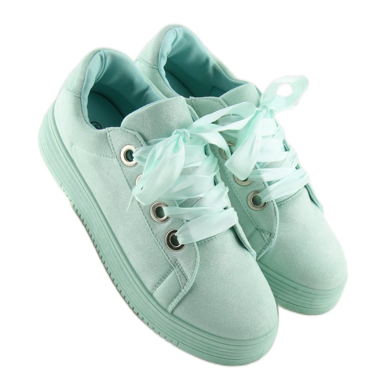 Sneakers med bånd mint H99-23 Lysegrøn 2