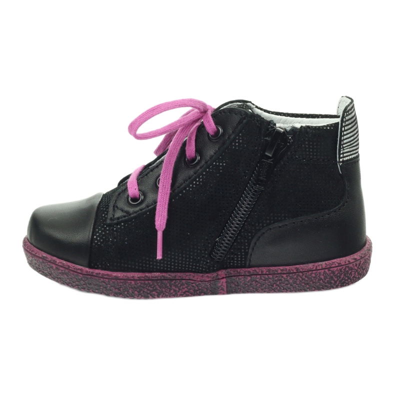 Black Leather Børnesko Renbut sort 2