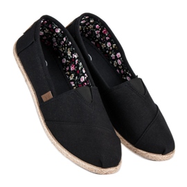 Mckeylor Sorte slip-on espadriller 1