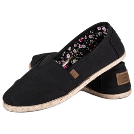 Mckeylor Sorte slip-on espadriller 2