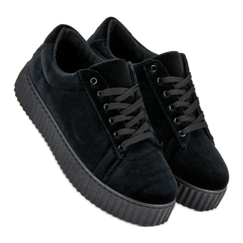 McKey Velour Creepers sneakers sort 1