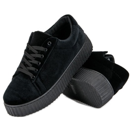 McKey Velour Creepers sneakers sort 2