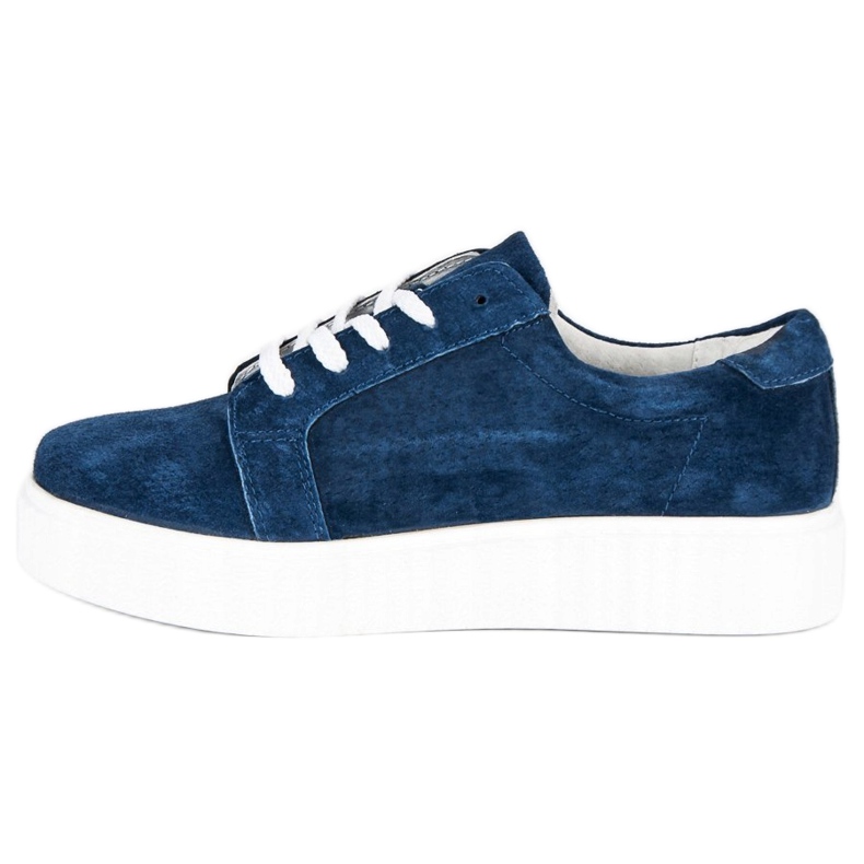 Filippo Sneakers i læder blå 1