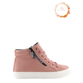 Pink varme ankelsneakers W-3072 lyserød 1