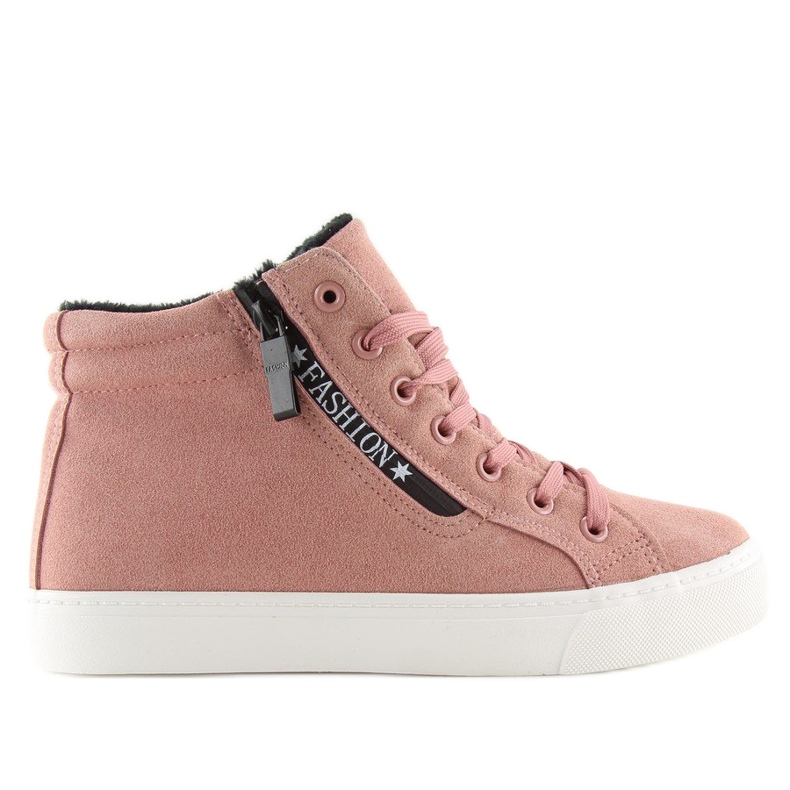 Pink varme ankelsneakers W-3072 lyserød 2