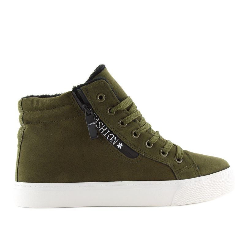 Grønne ankelhøje sneakers W-3072 1