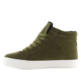 Grønne ankelhøje sneakers W-3072 2