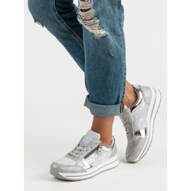 Kayla Stilfulde kvinders sneakers grå 1