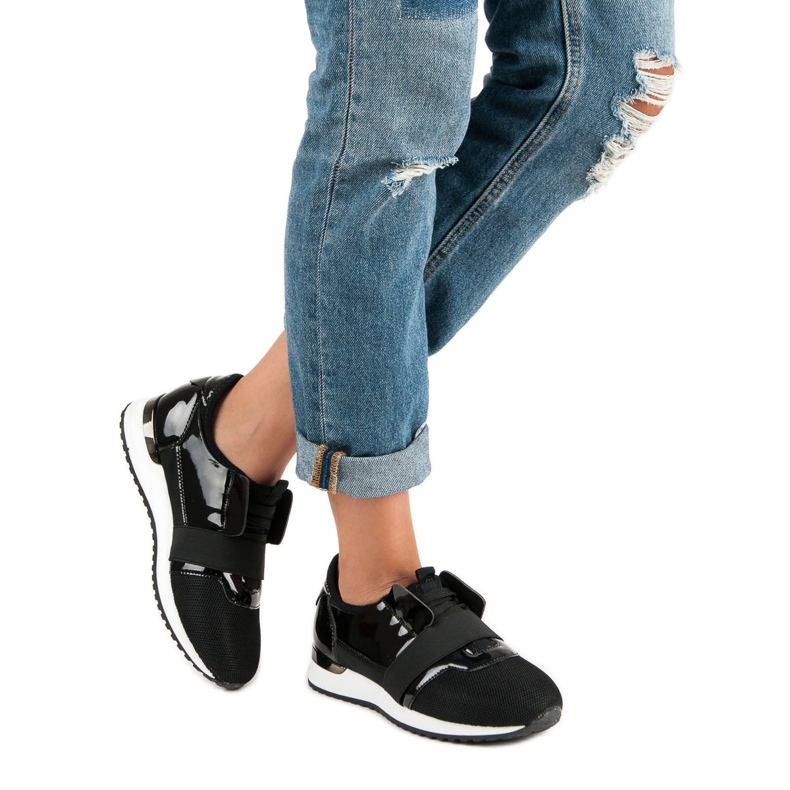 Slip-on sportssko sort 2