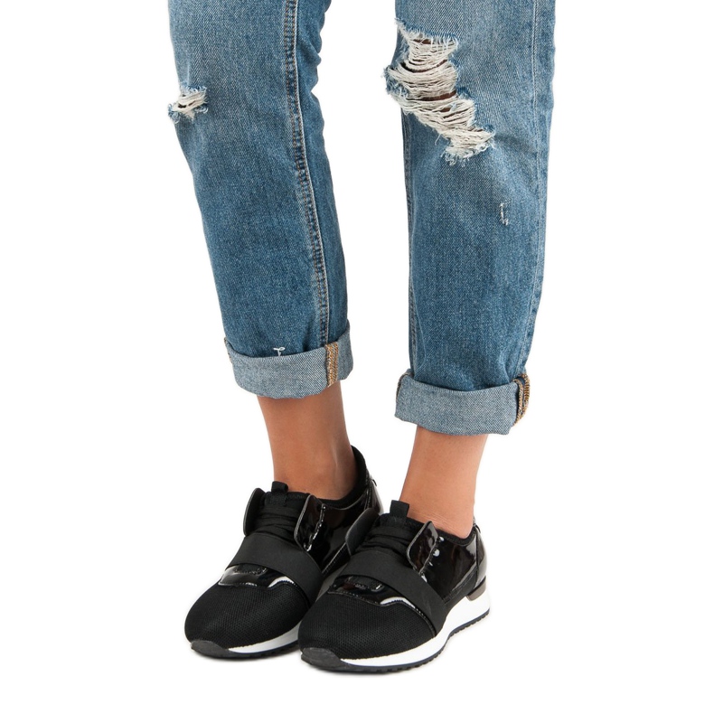 Slip-on sportssko sort 1
