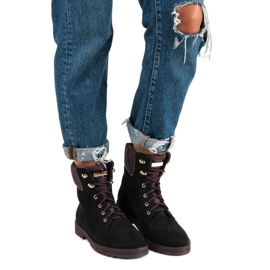 Lucky Shoes Sort ruskind arbejdere 1