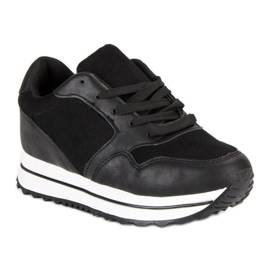 Marquiz Moderigtige sneakers på platformen sort 1