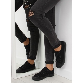 Sort monocolour sneakers til kvinder NB176 Sort 1