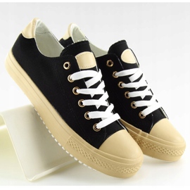 Sorte kvinders sneakers BL97P Sort 1