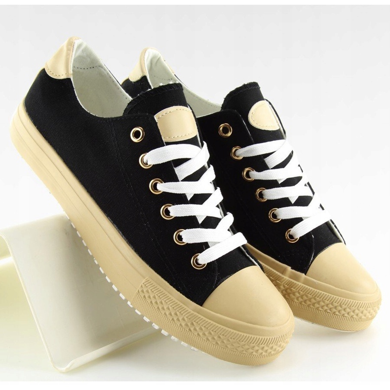 Sorte kvinders sneakers BL97P Sort 1
