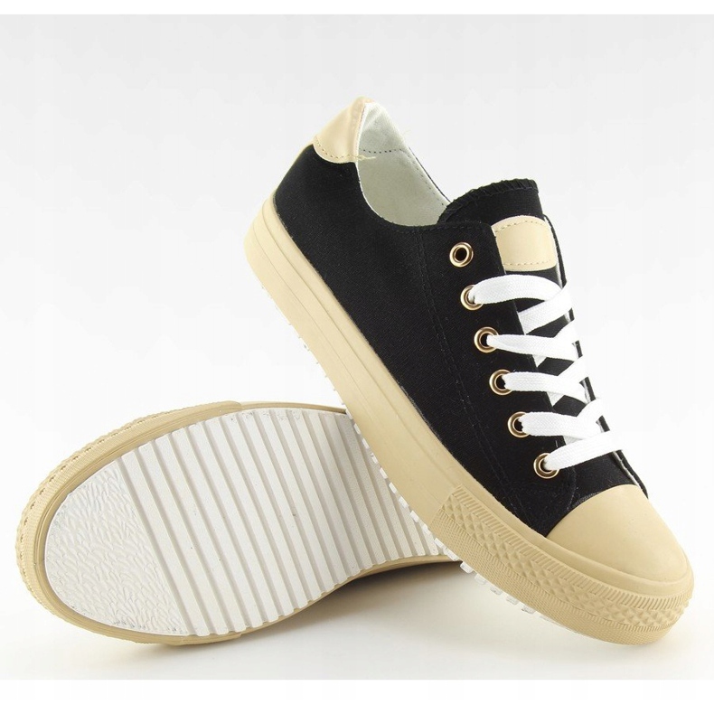 Sorte kvinders sneakers BL97P Sort 2