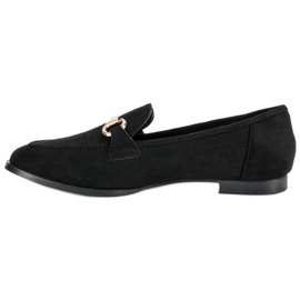 Slip-on ruskind loafers sort 1