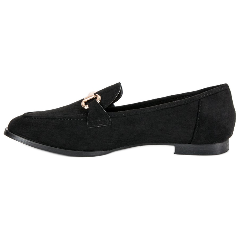 Slip-on ruskind loafers sort 1
