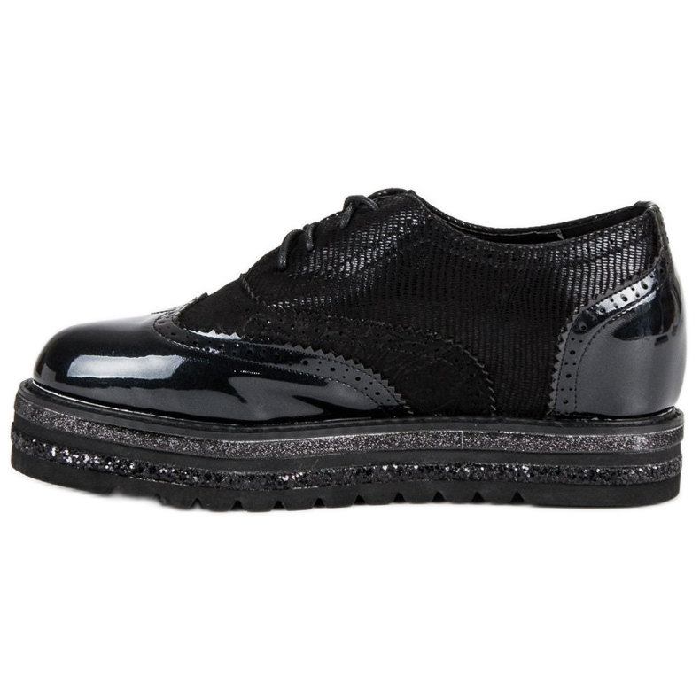 Lucky Shoes Sort lakerede sko 1