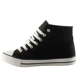 High-top sneakers med R63 sorte patches 1