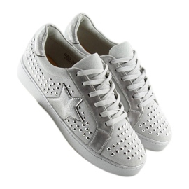 Grå Kvinders grå sneakers G253 grå 2