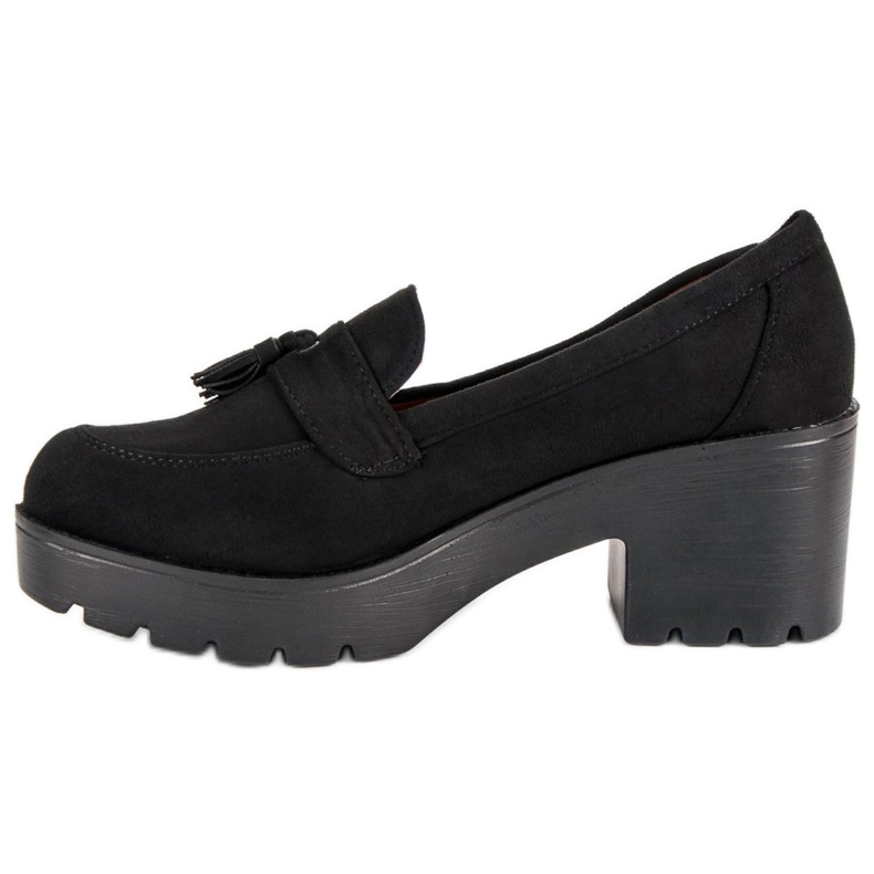 Ch. Creation Stilfulde mocassin sko sort 1