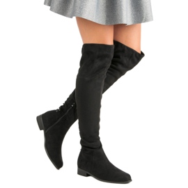Sorte musketeerstøvler 2