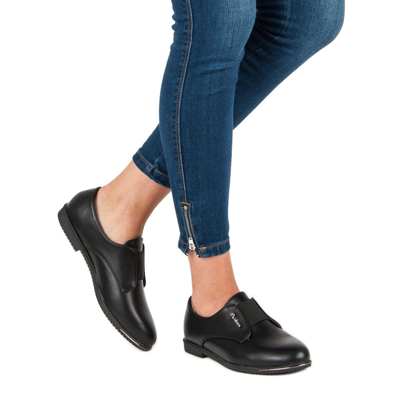 Miss Laura Sorte slip-on sko 2