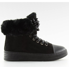 Sorte tykt isolerede sneakers KK-97 Sort 2