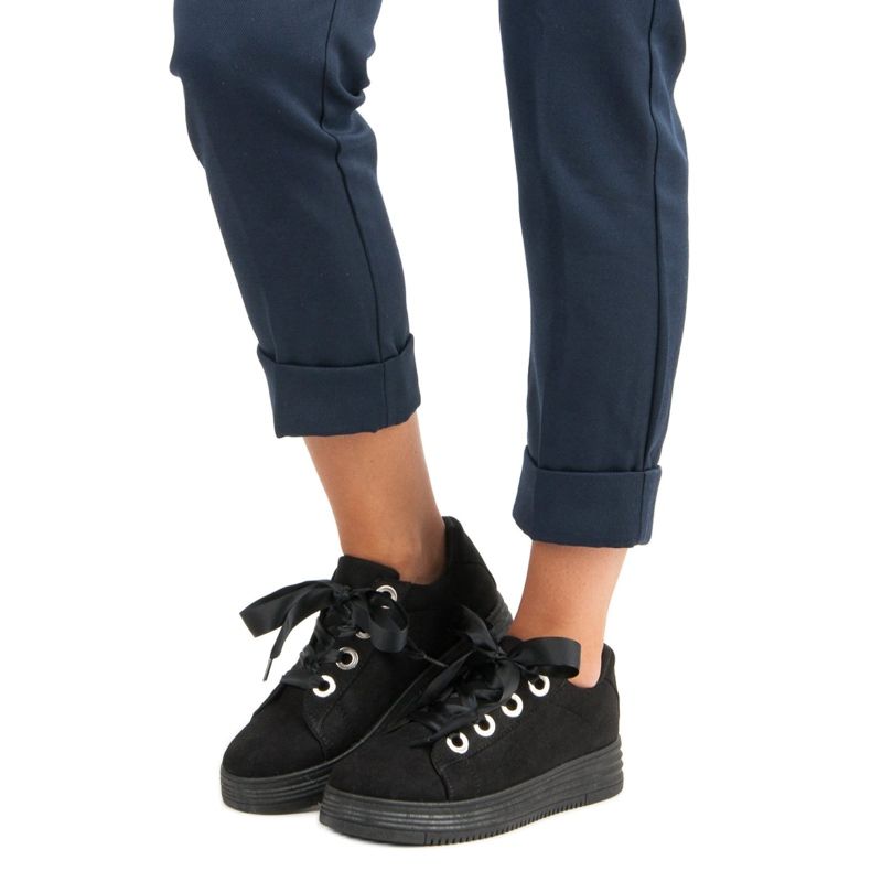Sort ruskind sneakers 1