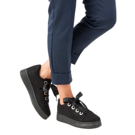 Sort ruskind sneakers 2