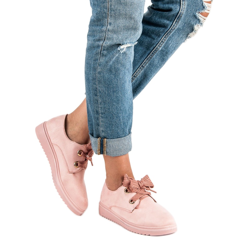 Sneakers i snuskind lyserød 2