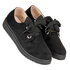 Sneakers i ruskind sort 2