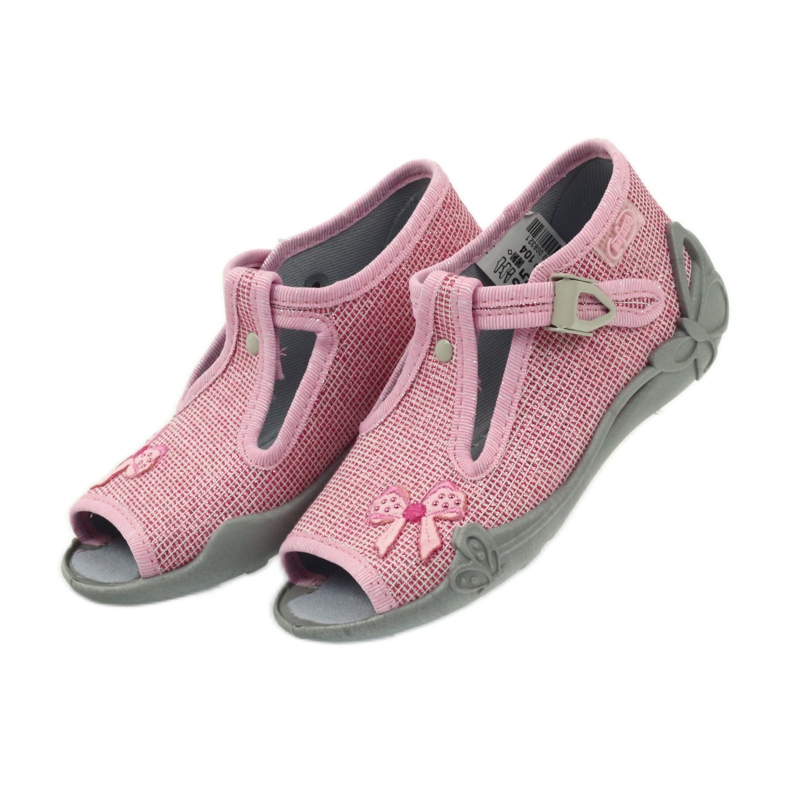 Sløjfe -tøfler Befado 213P104 pink lyserød 4