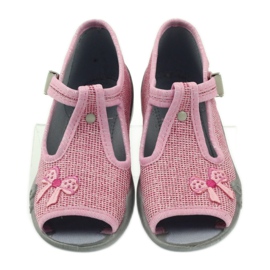 Sløjfe -tøfler Befado 213P104 pink lyserød 3