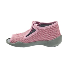 Sløjfe -tøfler Befado 213P104 pink lyserød 2