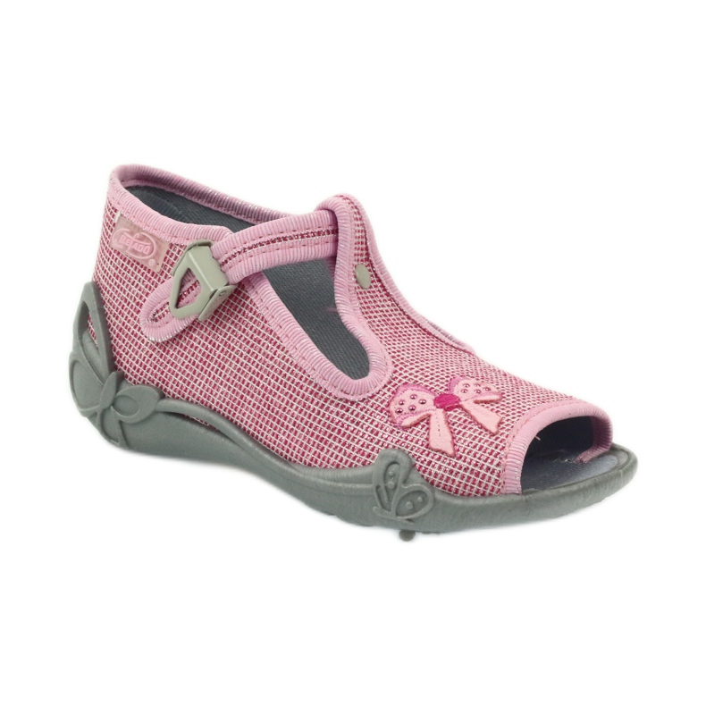 Sløjfe -tøfler Befado 213P104 pink lyserød 1