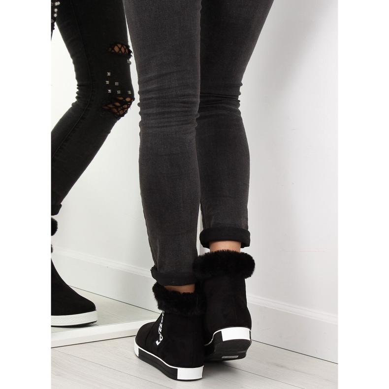 Sorte ankelhøje sneakers NB252P 1