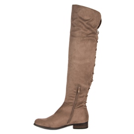 Brune musketeerstøvler 1