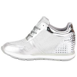 Sølv sneakers, sneakers grå 1
