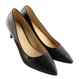Pumps lave hæle sorte 123-3 Sort 1