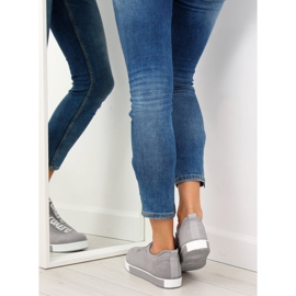 Grå Kvinders grå sneakers X-9707 Grå 1