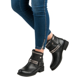 L. Lux. Shoes Rock sorte støvler 1