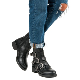 Ideal Shoes Moderigtige støvler til efteråret sort 2