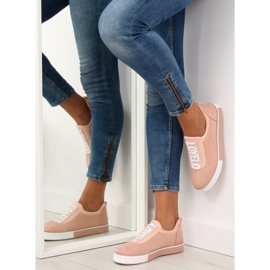 Lyserøde kvinders sneakers X-9707 Pink 2