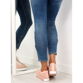 Lyserøde kvinders sneakers X-9707 Pink 1